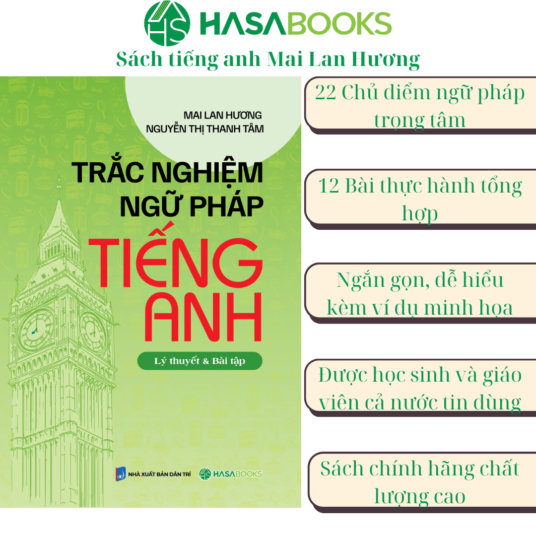 Combo 2 Cuốn Ngữ Pháp Và Trắc Nghiệm Ngữ Pháp Tiếng Anh