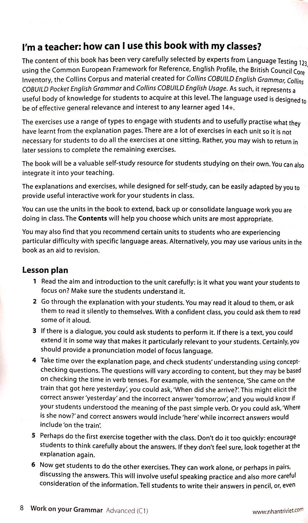 Collins Work On Your Grammar - Advanced C1