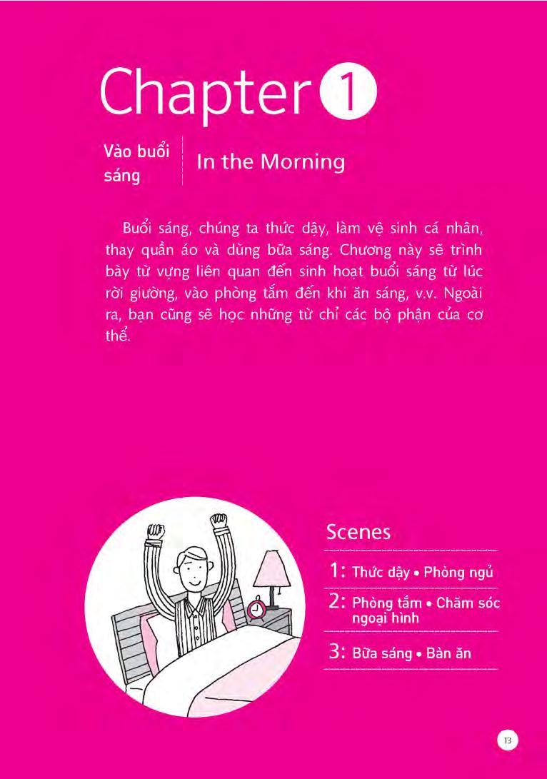Sổ Tay Từ Vựng Tiếng Anh - Từ Lúc Thức Giấc Đến Khi Đi Ngủ (Kèm file MP3)