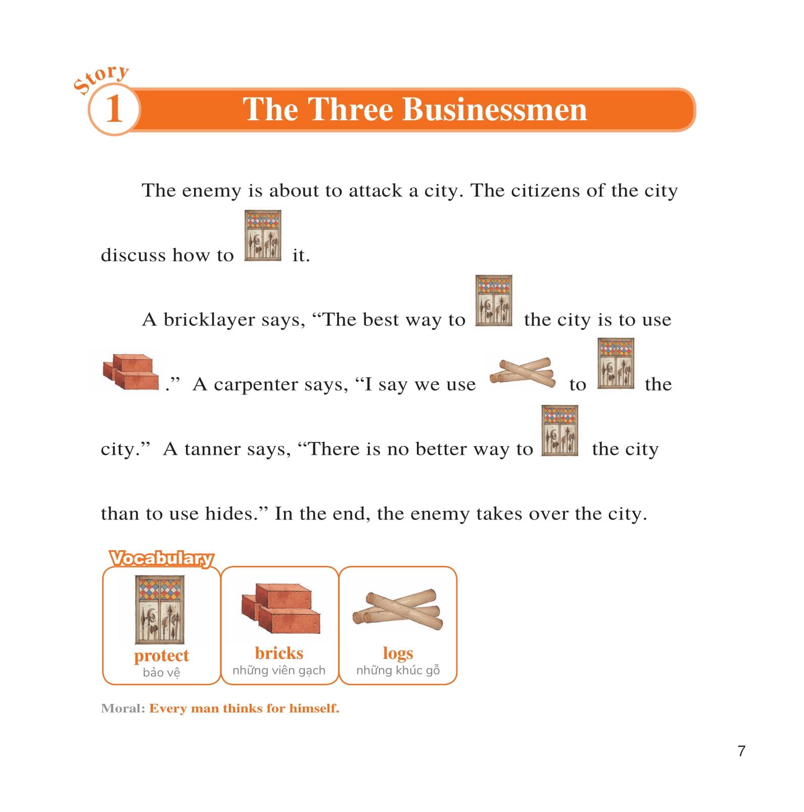 Learn English With Fables 3- Học Tiếng Anh Qua Truyện Ngụ Ngôn - Tập 3: The Three Businessmen - Ba Chàng Thương Nhân