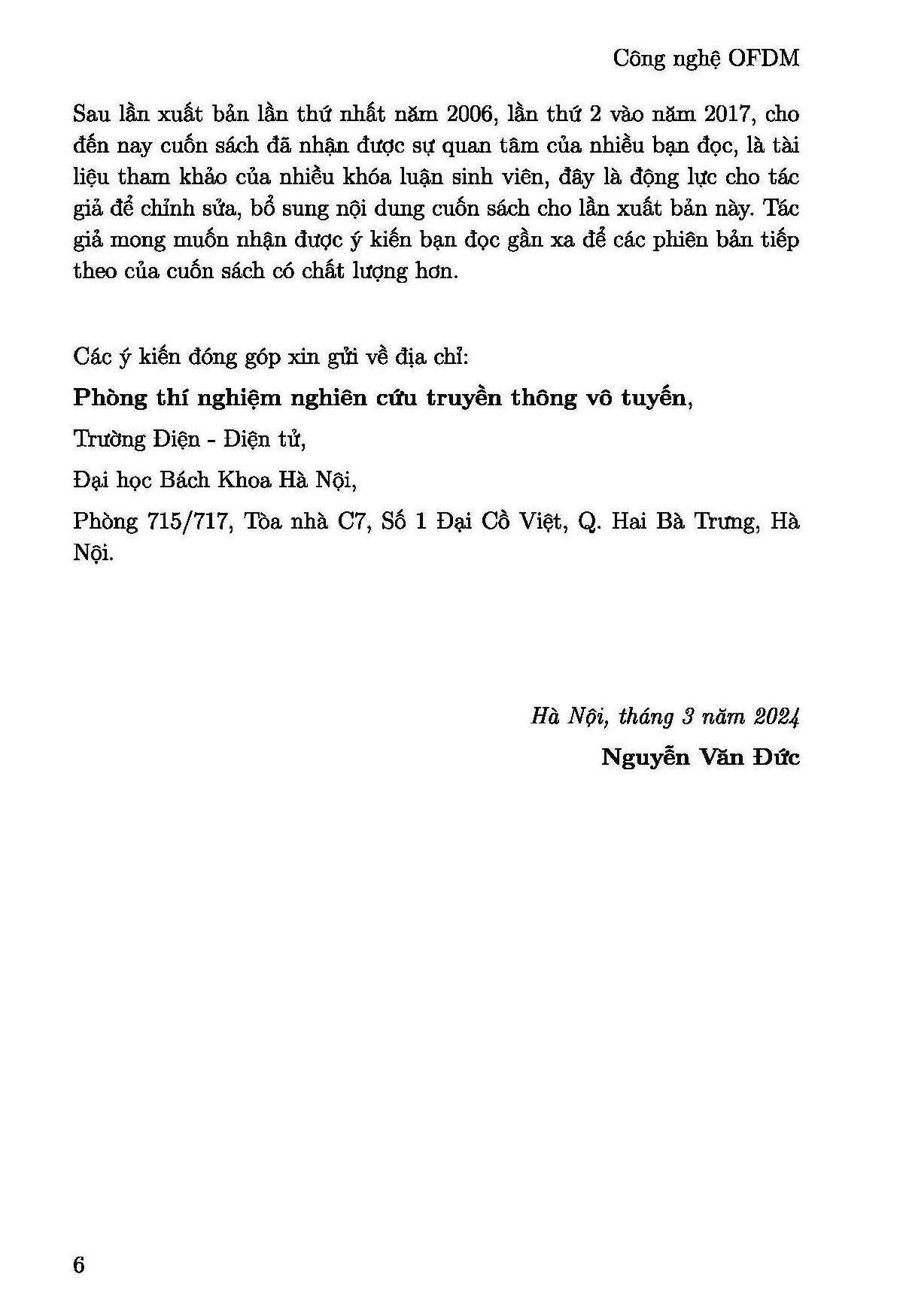 Công Nghệ OFDM Cho Các Hệ Thống Thông Tin Vô Tuyến - Nguyễn Văn Đức