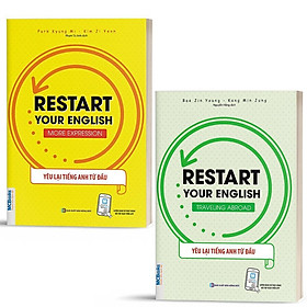 Combo 2 Cuốn Restart Your English - Yêu Lại Từ Đầu Tiếng Anh - Chủ Đề: More Expression & Traveling Abroad - Bản Quyền