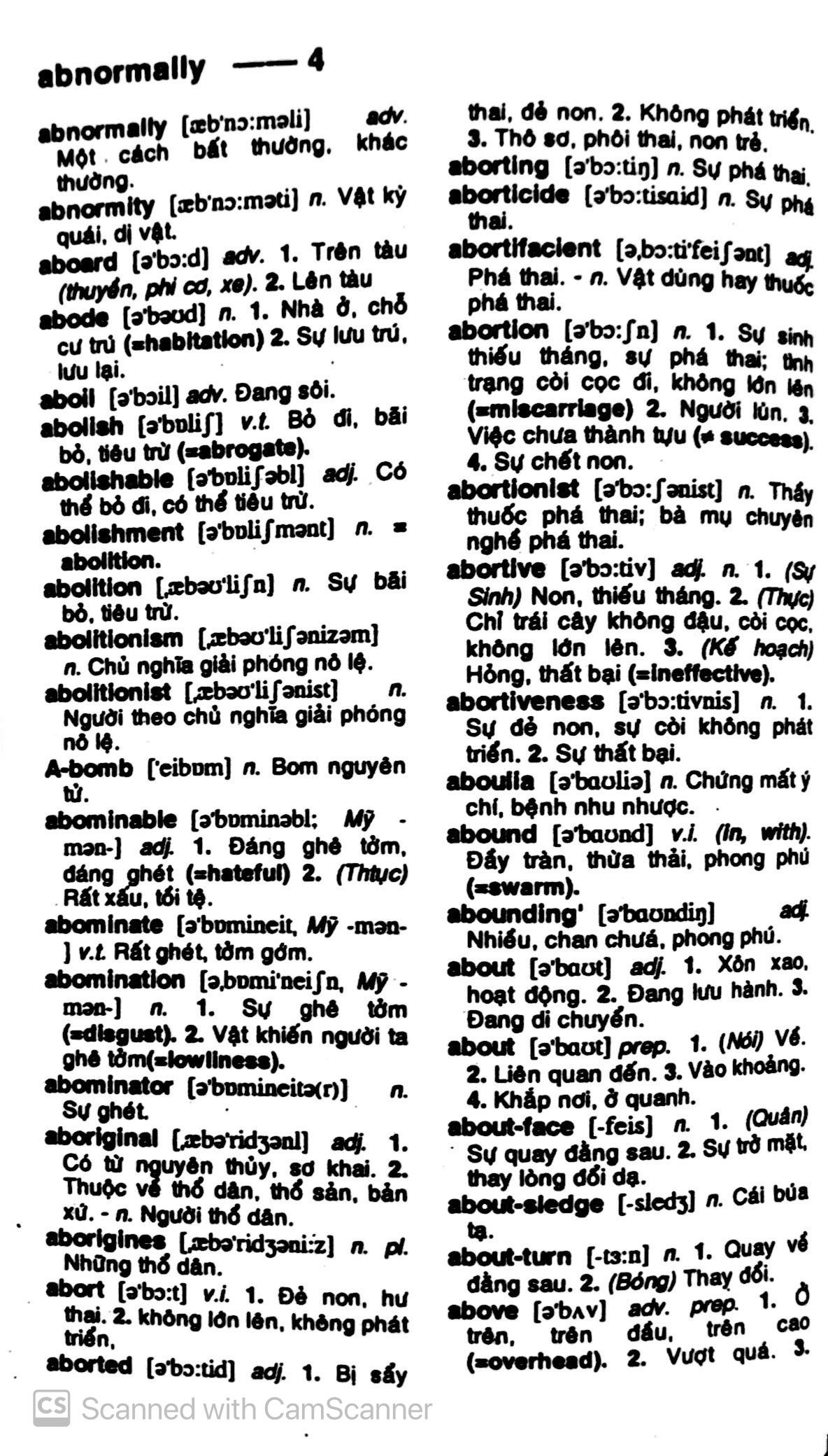 Từ Điển Anh - Việt