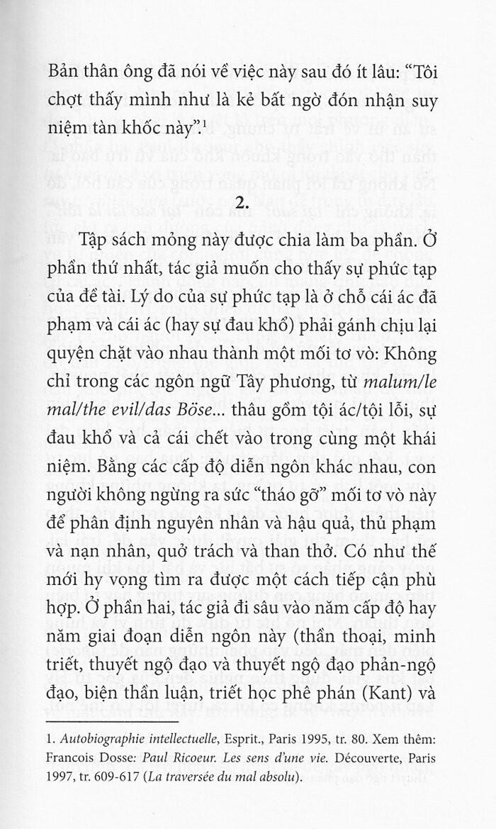 Cái Ác - Một Thách Thức Đối Với Tiết Học Và Thần Học