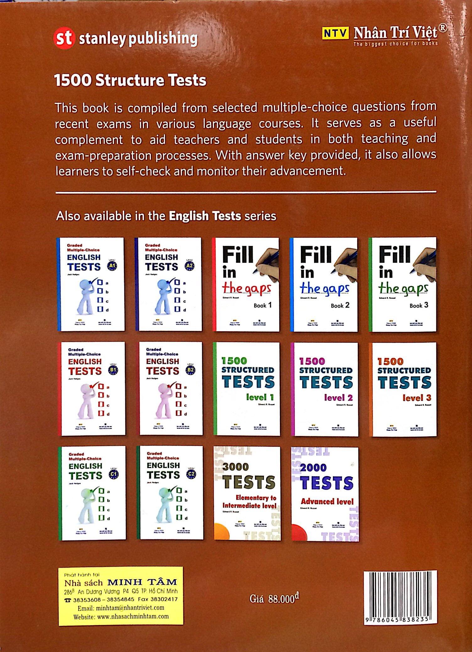 1500 Structured Tests Leve 3 (Không CD)