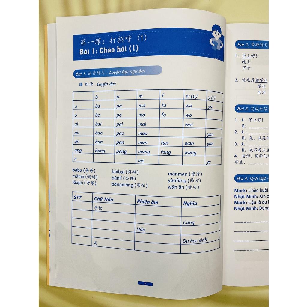 Sách - Combo:Giáo trình Tiếng Trung HSK1-2-3 giao tiếp - kèm sách bài tập+ Tập viết chữ Hán+DVD tài liệu