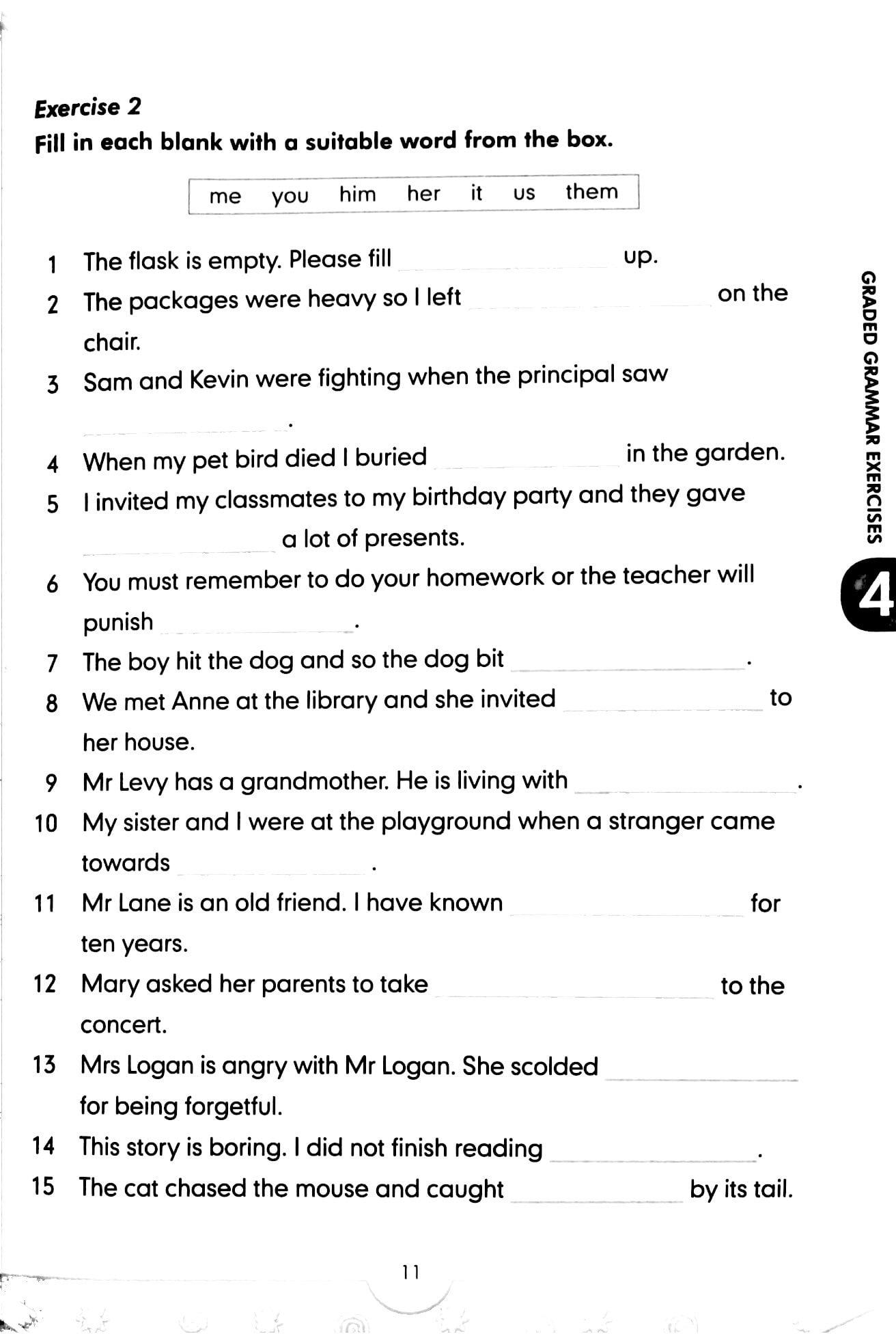 Graded Grammar Exercises 4