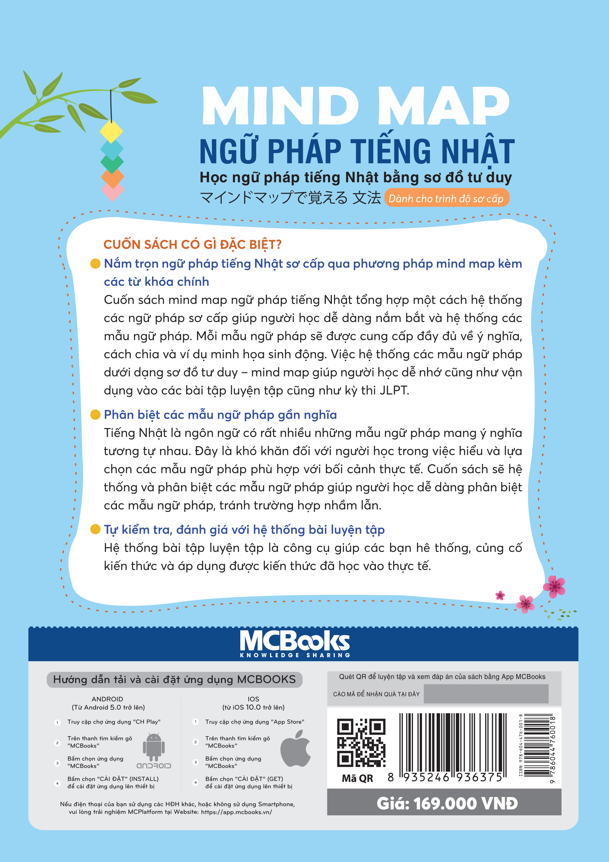 Mindmap Ngữ pháp tiếng Nhật - Học ngữ pháp tiếng Nhật bằng sơ đồ tư duy - Dành cho trình độ sơ cấp