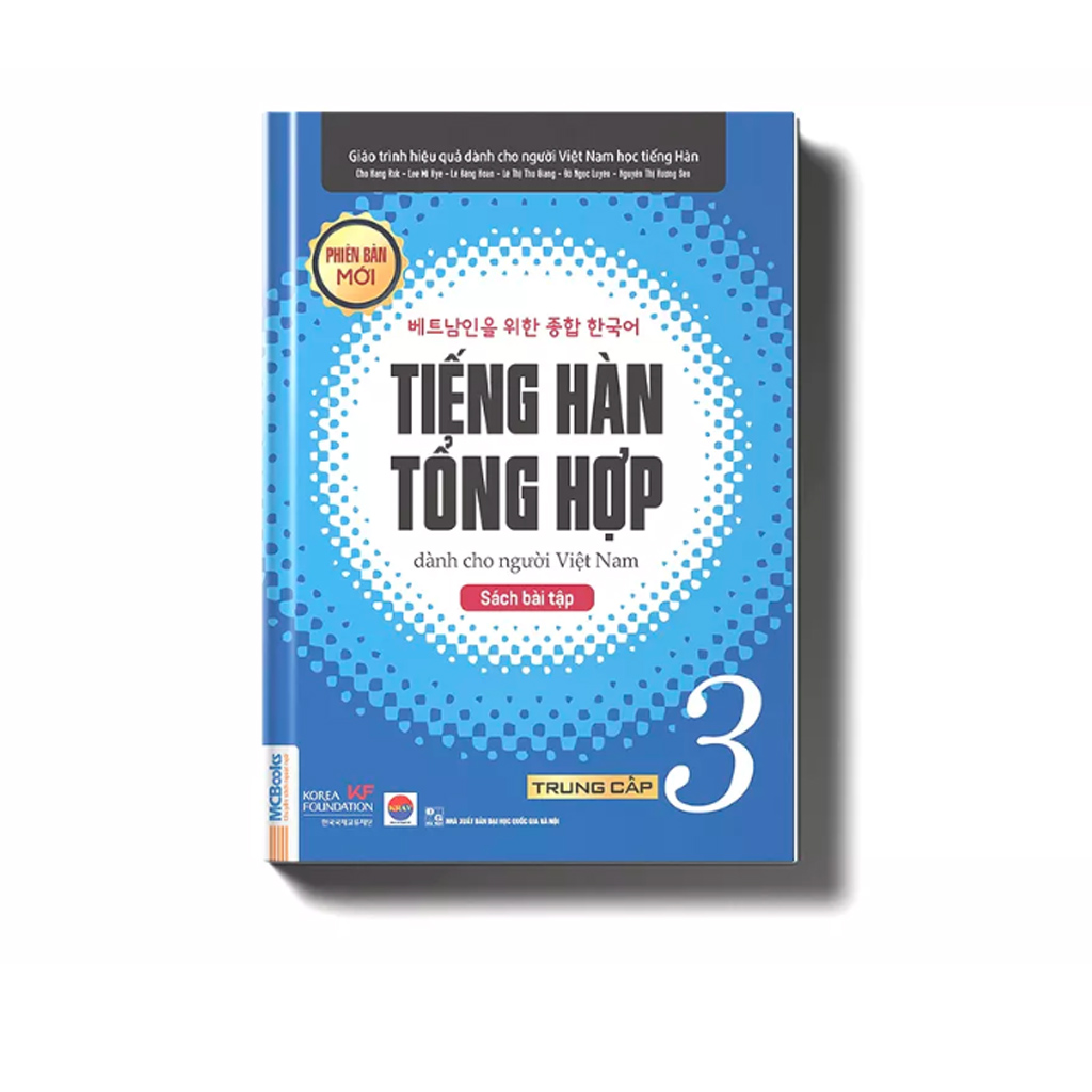 Combo (4 Cuốn) Giáo Trình Tiếng Hàn Tổng Hợp Trung Cấp Dành Cho Người Việt Tập 3 + Tâp 4 ( Sách Giáo Khoa + Sách Bài Tập) - Phiên Bản Đen Trắng