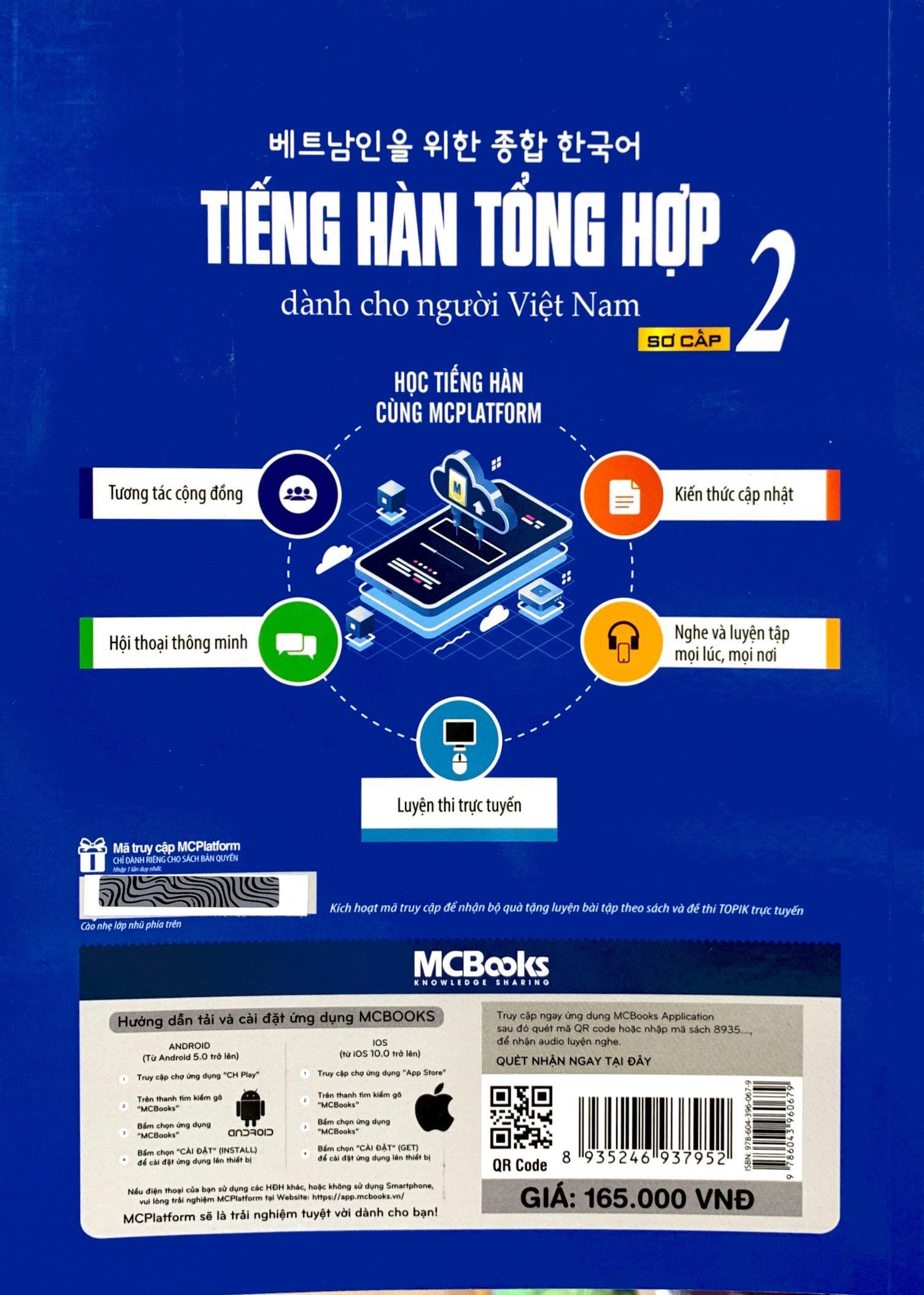Tiếng Hàn Tổng Hợp Dành Cho Người Việt Nam - Sơ Cấp 2 (Tái Bản 2023)