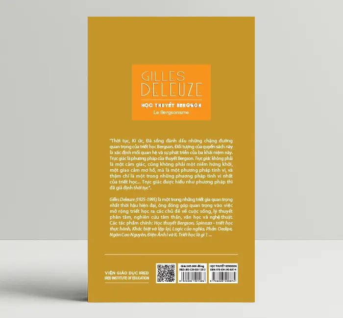 Học Thuyết Bergson (Le Bergsonisme) - Gilles Deleuze - IRED Books