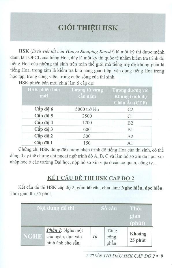 2 Tuần Thi Đậu HSK Cấp Độ 2 (Bản Mới)