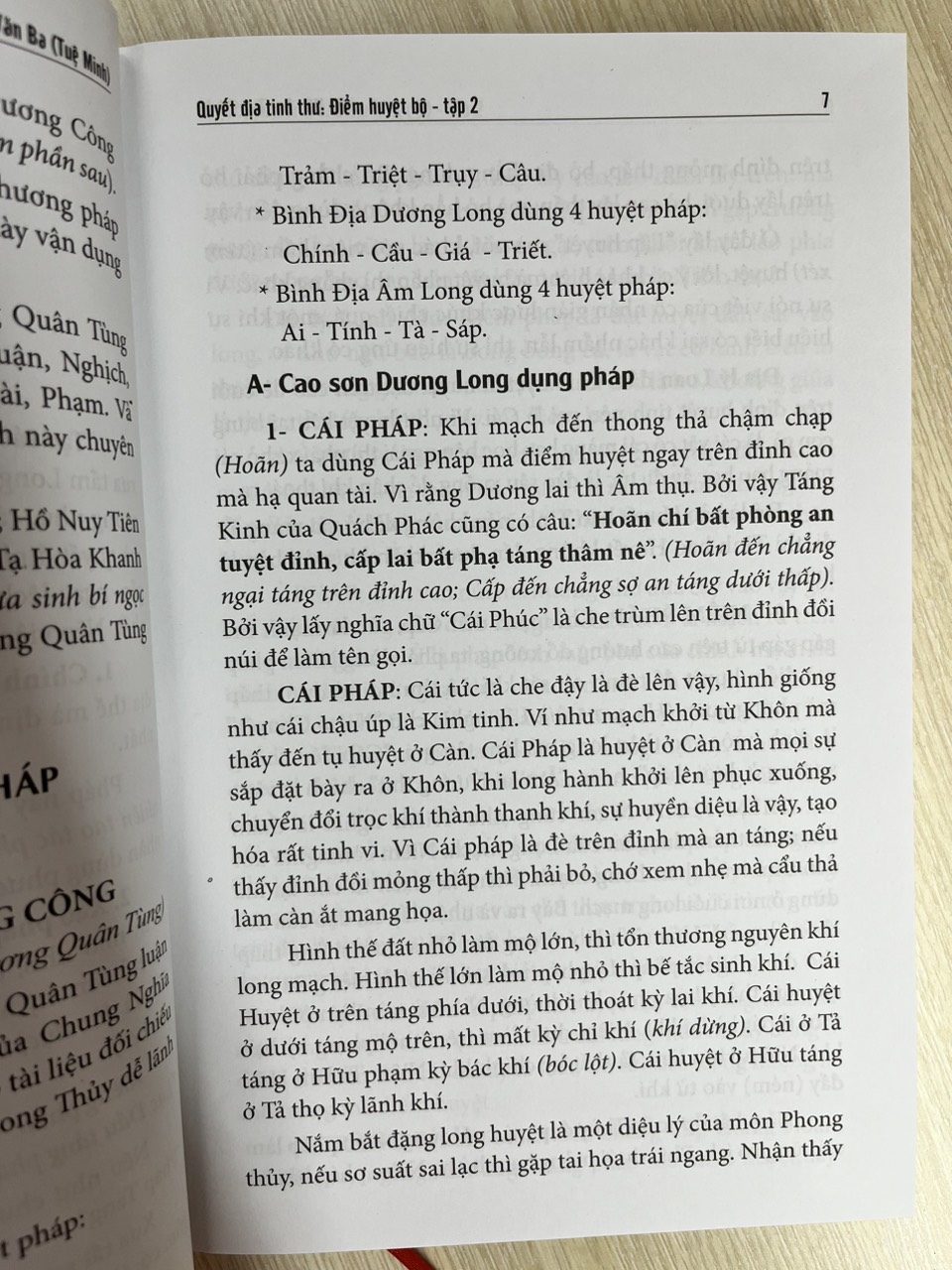Quyết Địa Tinh Thư - Điểm Huyệt Bộ - Tập 2 - Võ Văn Ba