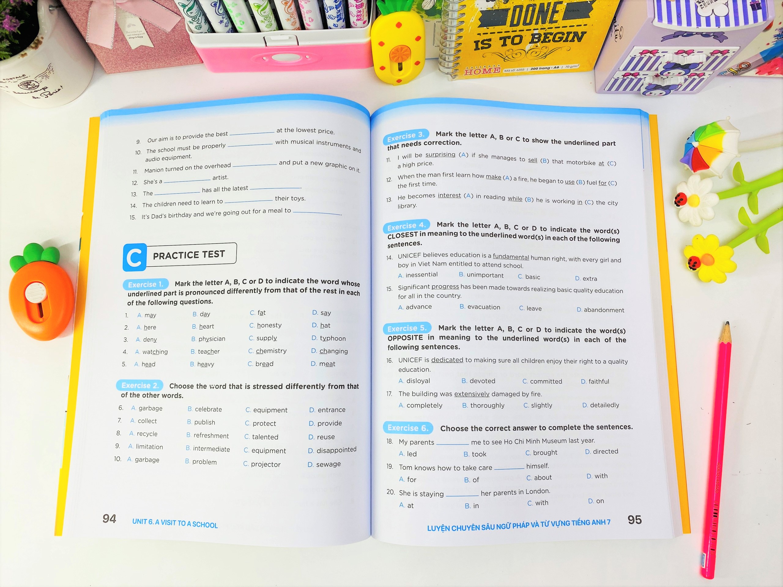 Sách - Luyện Chuyên Sâu Ngữ Pháp Và Từ Vựng Tiếng Anh 7 - Biên soạn theo chương trình SGK mới Global Success - ndbooks