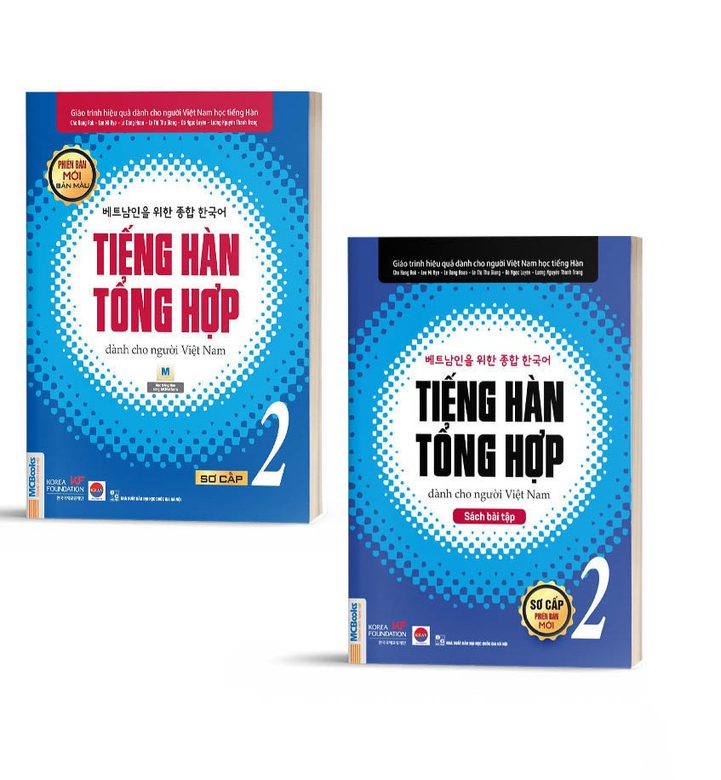 Combo Tiếng Hàn Tổng Hợp dành cho người Việt Nam Sơ Cấp 2 (Giáo trình màu và sbt) - Bản Quyền