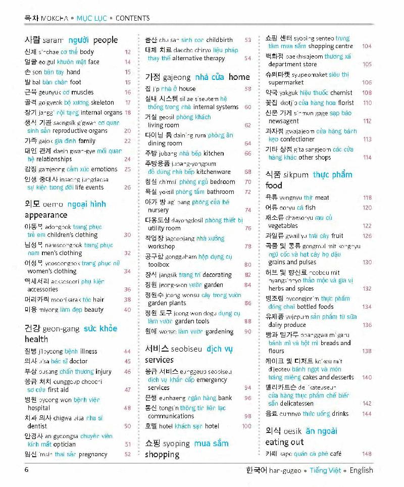 Korean Vietnamese English Trilingual Dictionary