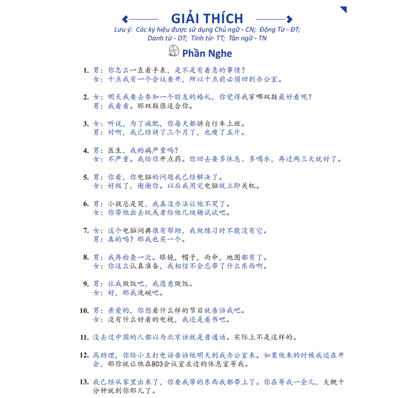 Sách - Giáo Trình Chinh Phục HSK 3 và HSK 4 - Luyện Thi HSK/HSKK - (Bài tập - Đáp án - Giải thích) - Phạm Dương Châu