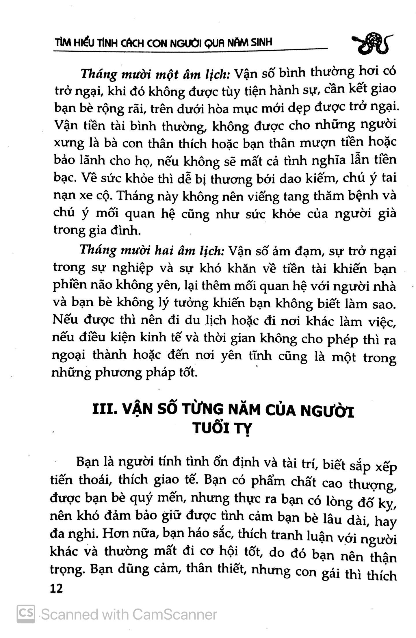 Tìm Hiểu Tính Cách Con Người Qua Năm Sinh Tuổi Tỵ