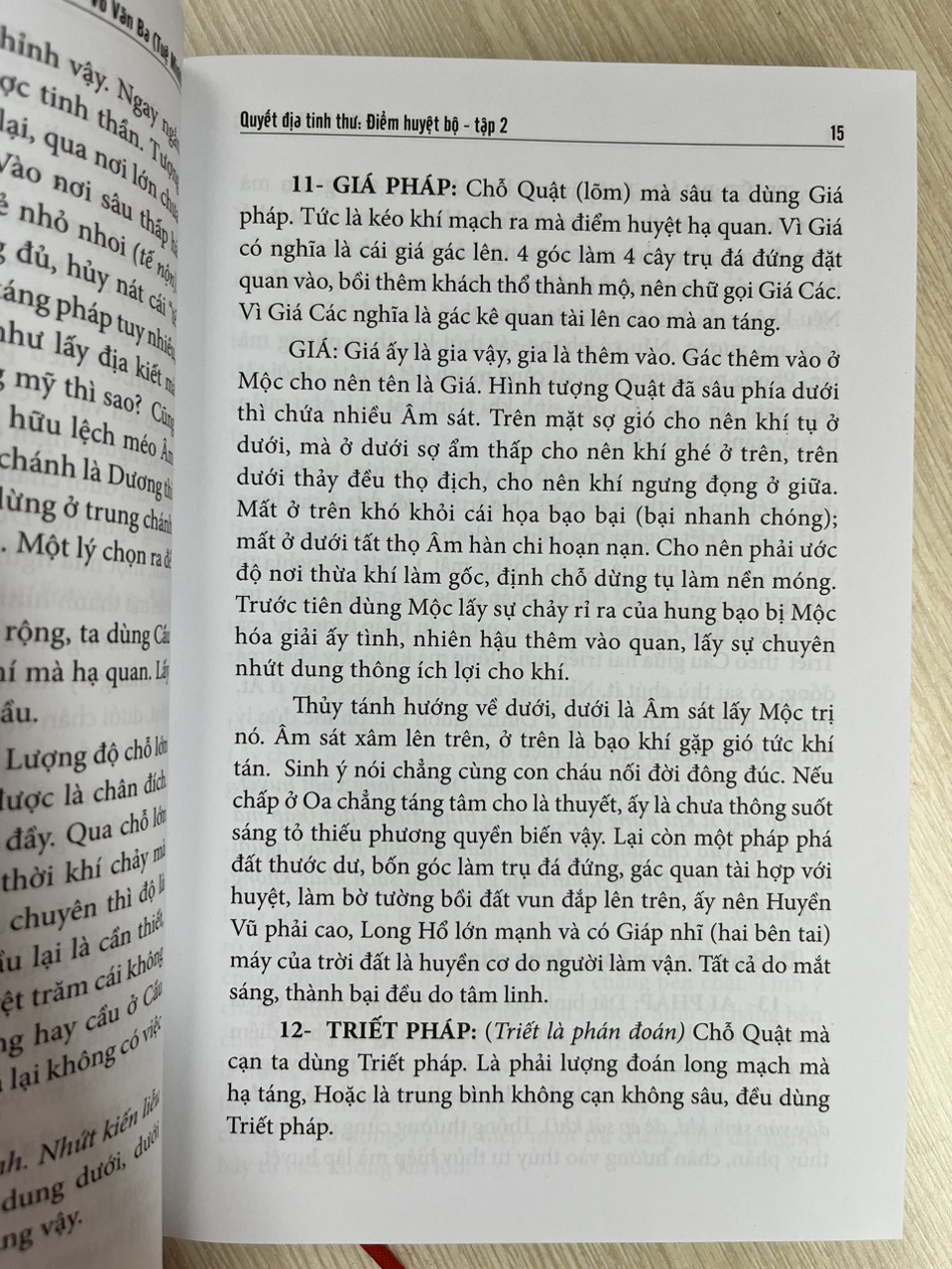 Quyết Địa Tinh Thư - Điểm Huyệt Bộ - Tập 2 - Võ Văn Ba