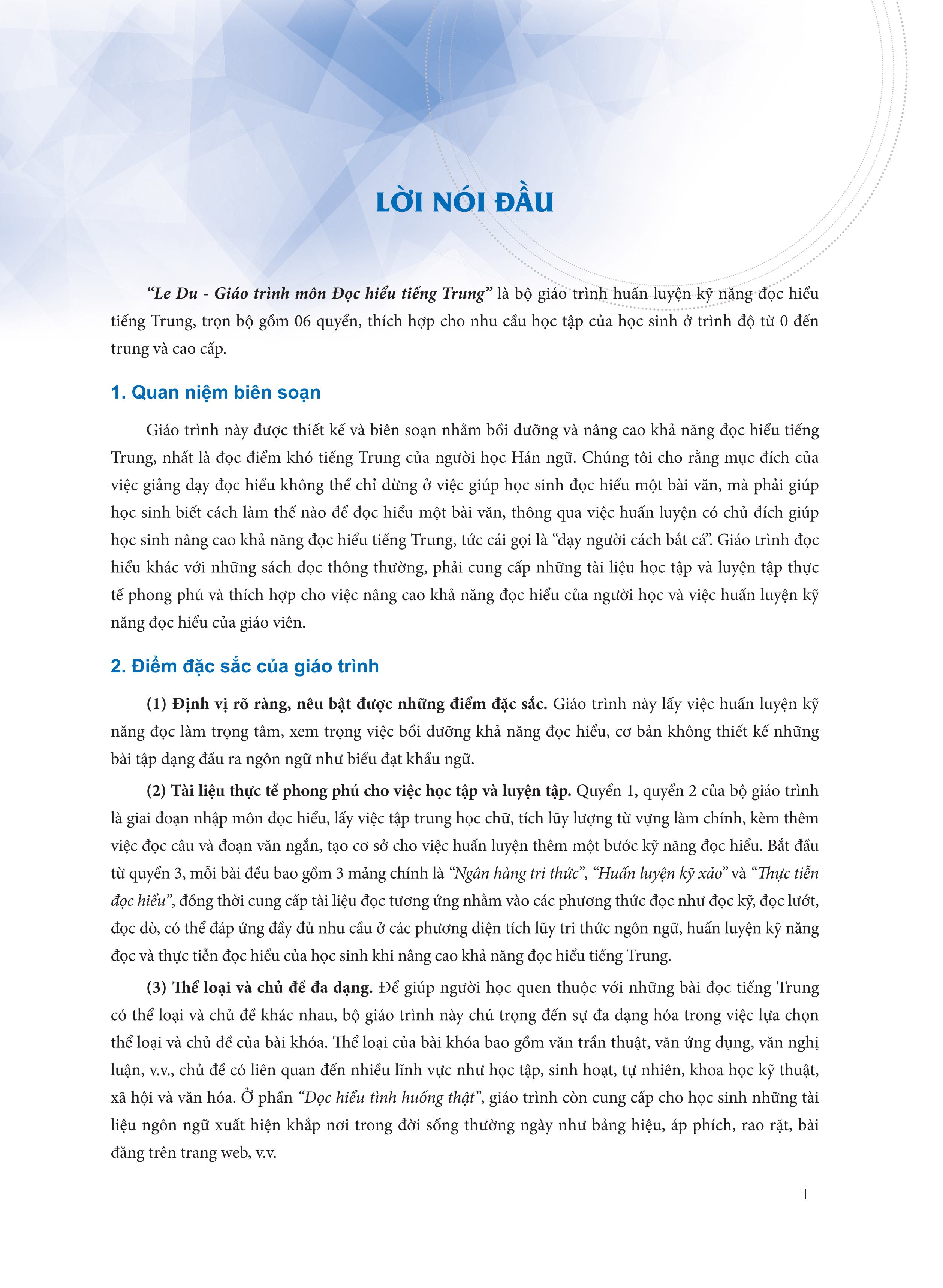 LeDu 3 - Giáo Trình Môn Đọc Hiểu Tiếng Trung - Tập 3