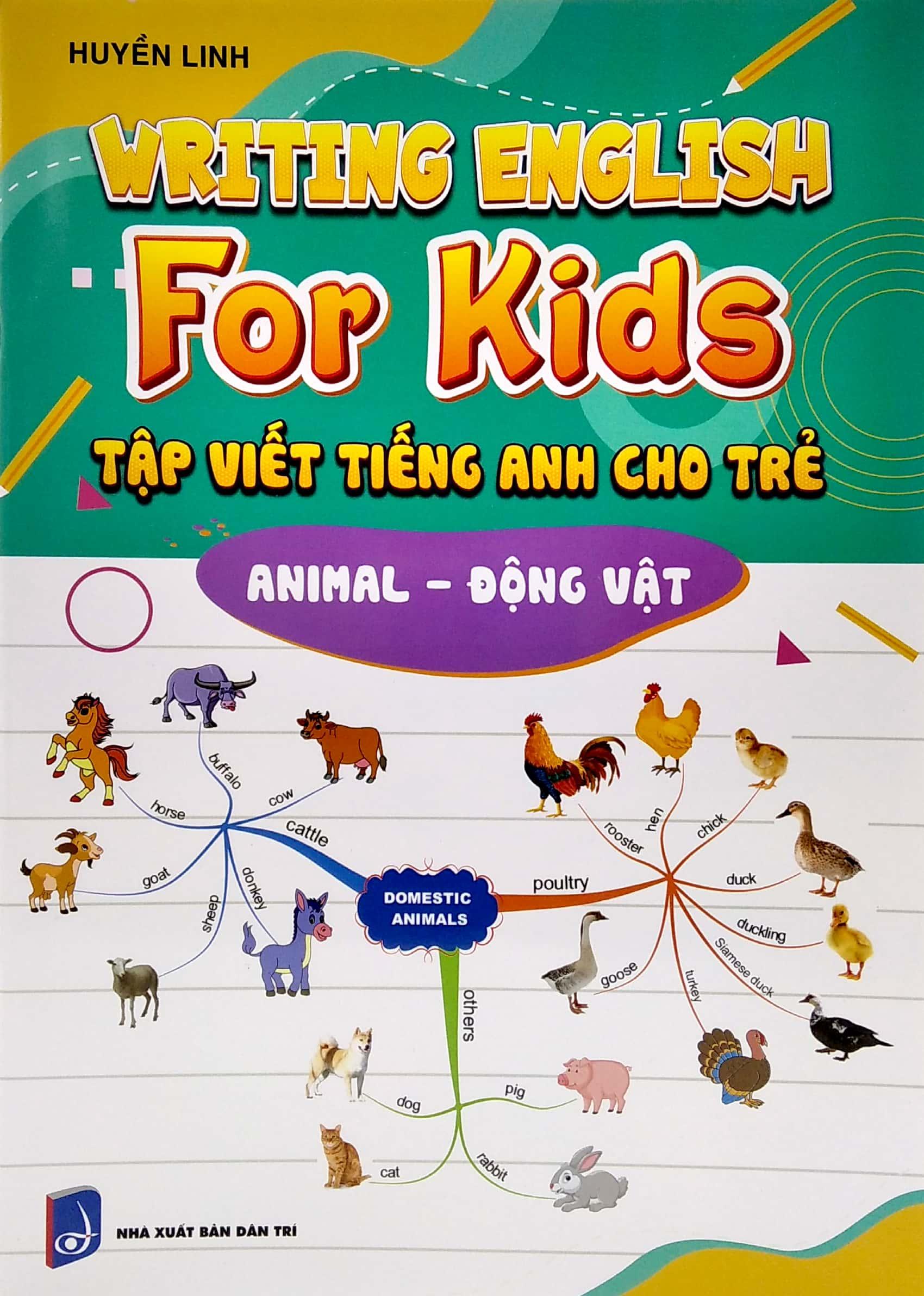 Tập Viết Tiếng Anh Cho Trẻ - Động Vật