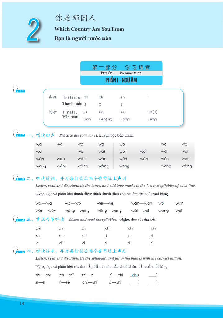 Giáo Trình Phát Triển Hán Ngữ Nghe Sơ Cấp 1