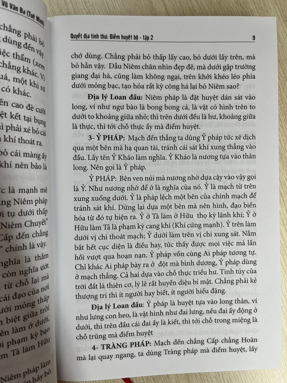 Quyết Địa Tinh Thư - Điểm Huyệt Bộ - Tập 2 - Võ Văn Ba