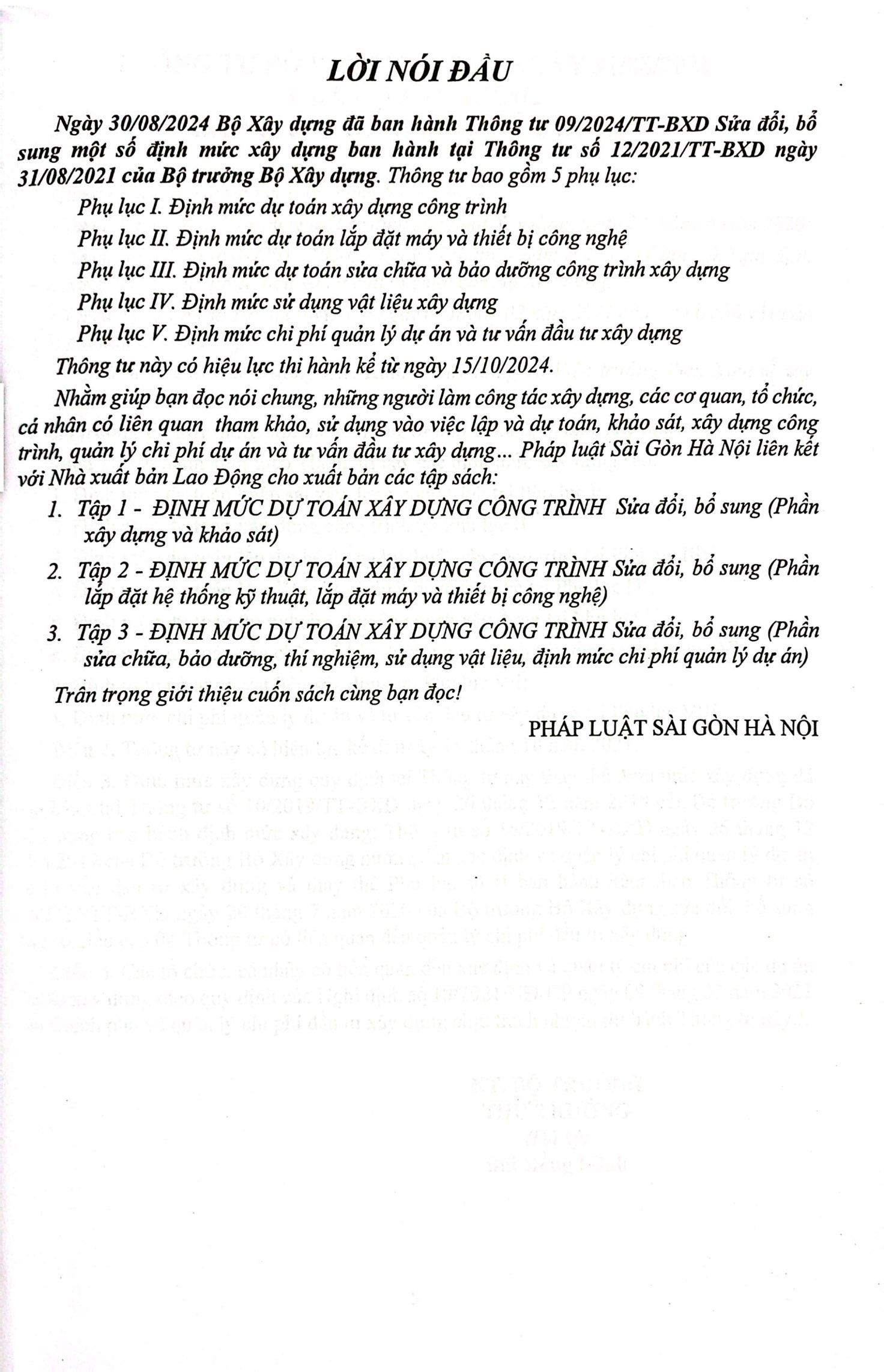 Sách - Định Mức Dự Toán Công Trình (Sửa Đổi, Bổ Sung) - Tập 1 - Phần Xây Dựng Và Khảo Sát