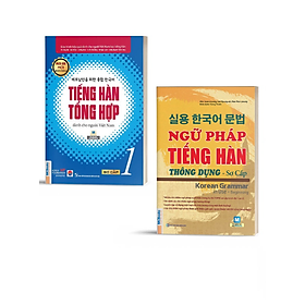 Combo Giáo Trình Hàn Tổng Hơp Dành Cho Người Việt Nam Sơ Cấp 1 Và Ngữ Pháp Tiếng Hàn Thông Dụng Sơ Cấp - Bản Quyền