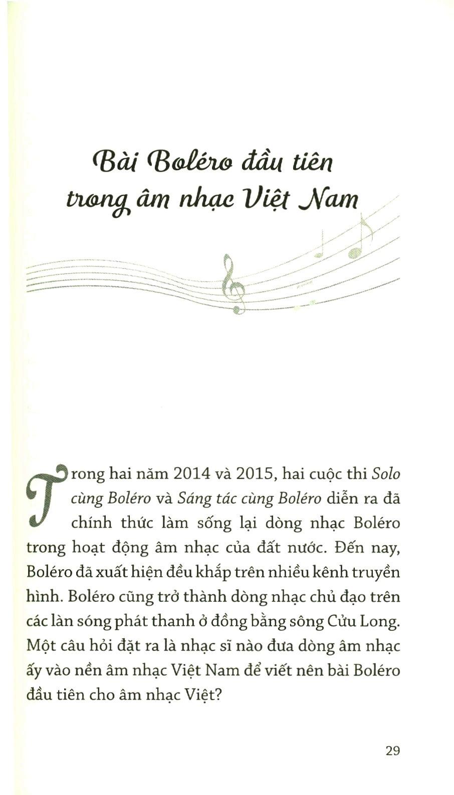 Lắng Nghe Giai Điệu BOLÉRO