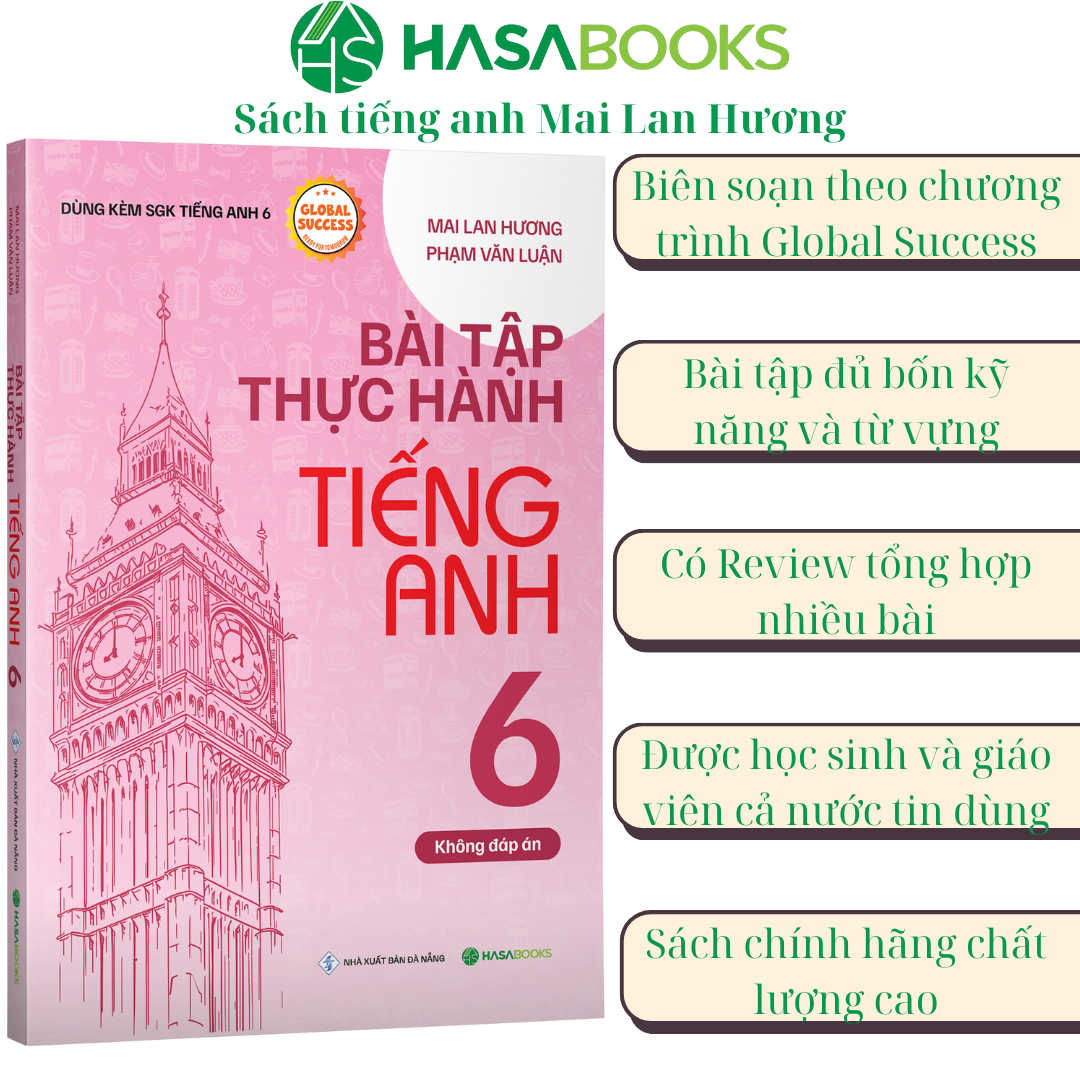 Combo 2 Cuốn Bài Tập + Thực Hành Tiếng Anh 6 Global Success (Không Đáp Án)