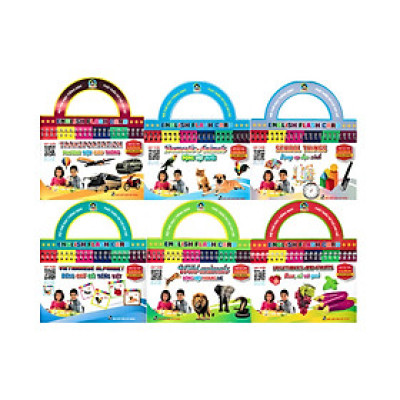 Combo Bộ Thẻ Học Tiếng Anh - Phát Triển Trí Tuệ Cho Trẻ (Bộ 6 Cuốn) - HA