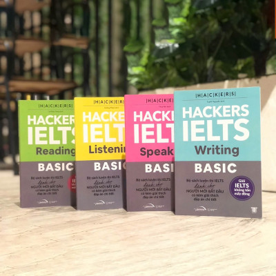 Bộ Hackers Ielts Basic: Reading + Listenig + Writing + Speaking ( Trạm Đọc Phân phối - Phát hành )