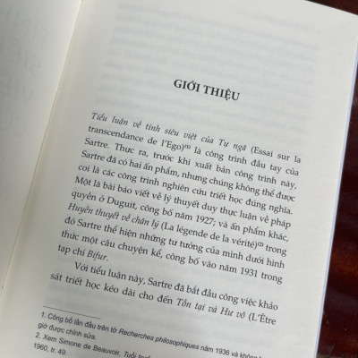 Sách - TÍNH SIÊU VIỆT CỦA TỰ NGÃ - Phác Thảo Một Mô Tả Hiện Tượng Học – Jean - Paul Sartre – Nhã Nam – NXB Thế Giới
