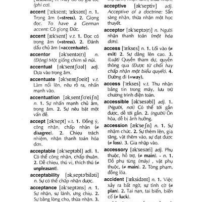 Từ Điển Anh - Việt 340.000 Mục Từ Và Định Nghĩa (Tái Bản 2022) (Bìa Cứng)