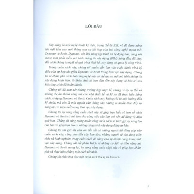 Sách - Ứng Dụng Dynamo Và Revit Trong Mô Hình Thông Tin Xây Dựng - NXB Xây Dựng