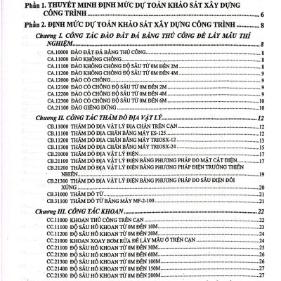 Sách - Định Mức Dự Toán Công Trình (Sửa Đổi, Bổ Sung) - Tập 1 - Phần Xây Dựng Và Khảo Sát