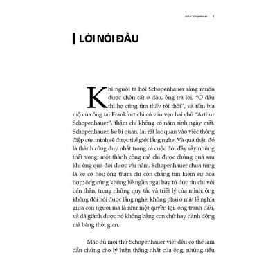  Những Tiểu Luận Về Tồn Tại Của Arthur Schopenhauer - Thiên Trang dịch - (bìa mềm)