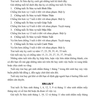 Sách - Căn Duyên Tiền Định - Sách Xem Tuổi Vợ Chồng - Dương Công Hầu
