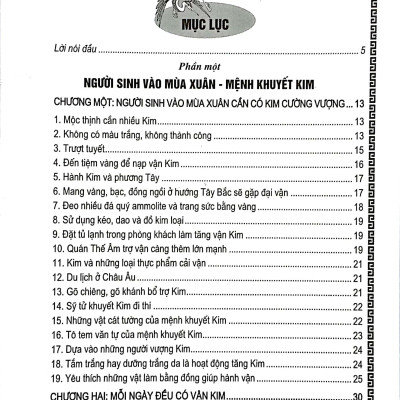 Phong Thủy Cải Vận - Dành Cho Người Mệnh Khuyết Kim, Thủy (Quyển Xuân, Hạ)