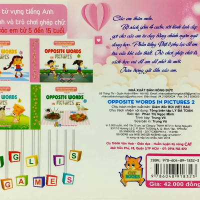 Những Cặp Từ Vựng Trái Nghĩa Và Trò Chơi Ghép Chữ - Opposite Words In Pictures (Tập 2)