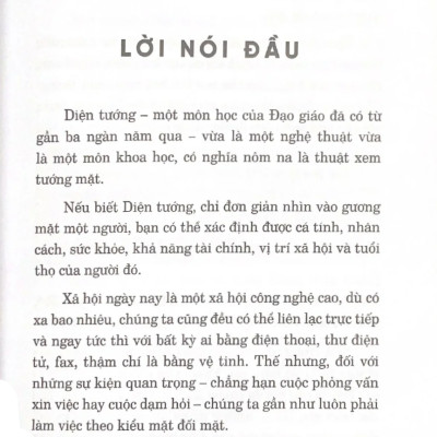 Thuật Diện Tướng - VL