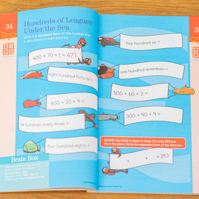 Sách Summer Brain Quest grade 2&3 - Sách cho trẻ bằng tiếng anh ( 7 - 8 tuổi )