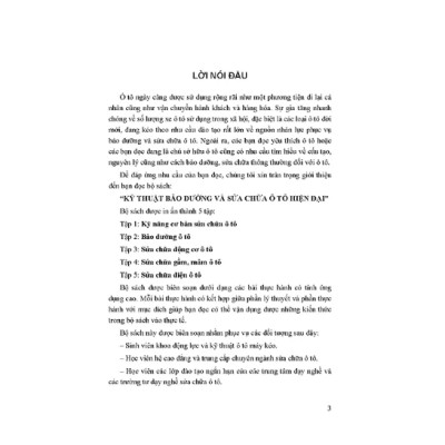 Kỹ Thuật Bảo Dưỡng Và Sửa Chữa Ô Tô Hiện Đại - Bảo Dưỡng Ô Tô 