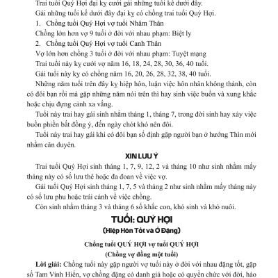 Sách - Căn Duyên Tiền Định - Sách Xem Tuổi Vợ Chồng - Dương Công Hầu