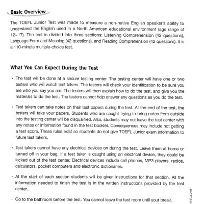 Master TOEFL Junior Intermediate B1 (Kèm CD)