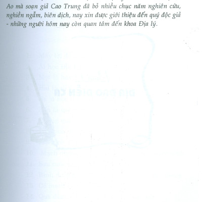 Tả Ao Địa Lý Toàn Thư (Bìa cứng)