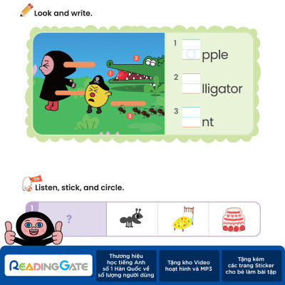 Combo 2 Quyển Sách DODO ABC WORKBOOK - ALPHABET SET READING GATE Cho Bé Từ 5 Đến 8 Tuổi  làm quen  với Bảng chữ cái