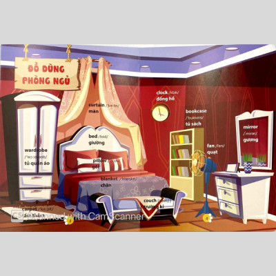 Từ Điển Phát Triển Ngôn Ngữ Bằng Hình Dành Cho Trẻ Mầm Non - Chủ Đề: Đồ Dùng Phòng Khách,…