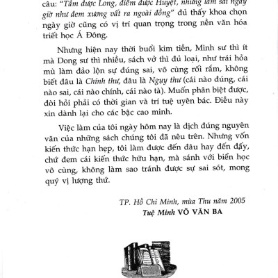Văn Hóa Phương Đông Cổ Đại  - Trạch Nhật